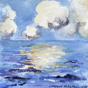 PAYSAGE. Aquarelle sur papier chiffon indien.. 20 septembre 2021. PAYSAGE. Aquarelle sur papier chiffon indien.. 20 septembre 2021.